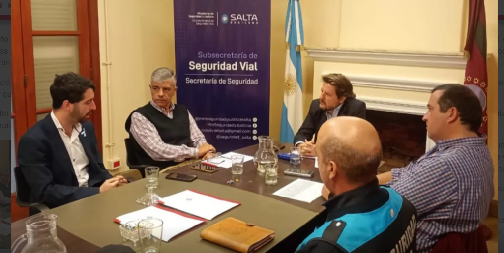 Salta analiza las reformas a la Ley de Tránsito propuestas por el Gobierno Nacional