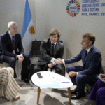 En su paso por la ONU, Milei afianza vínculos con Macron