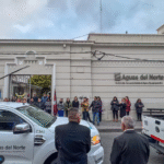 Las imágenes peregrinas del Señor y la Virgen del Milagro visitaron instalaciones de Aguas del Norte