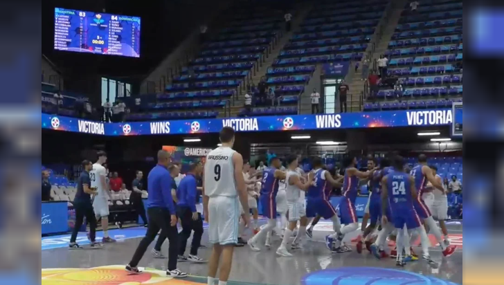 Escandaloso final en la derrota de Argentina ante República Dominicana por la AmeriCup: qué pasó