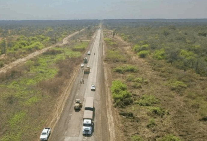 Avanzan las obras de repavimentación en la Ruta Nacional 16 entre El Galpón y El Tunal
