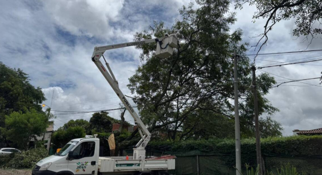 Amplio operativo municipal tras las fuertes lluvias en San Lorenzo