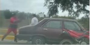 San Lorenzo: Se enfrentaron a puño limpio en plena vía pública