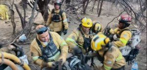Se declaró “contenido” el incendio forestal en Cafayate